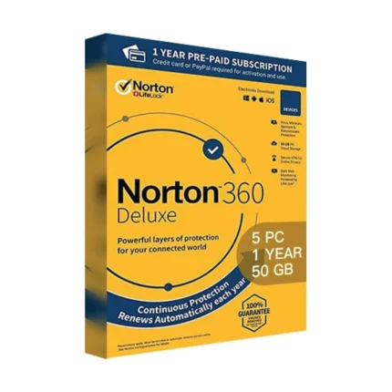 Norton 360 Deluxe 50 GB Cloud Storage
